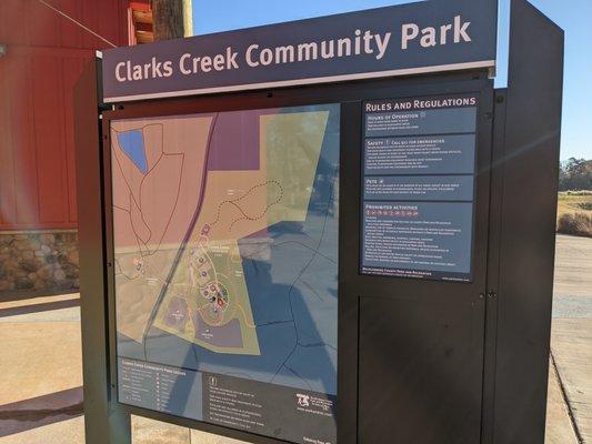 Map of Clarks Creek Community Park