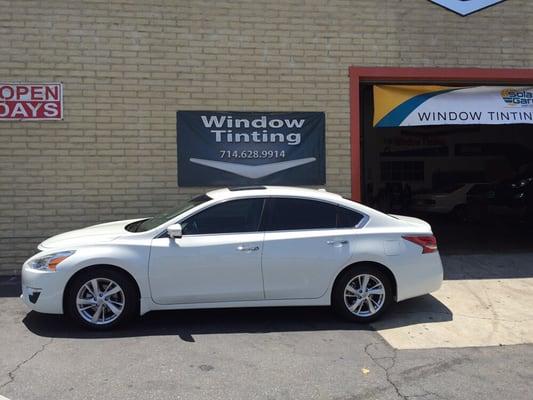 2015 Altima limo & medium window tint