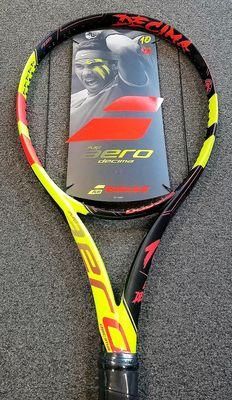 BABOLAT PURE AERO ROLAND GARROS (AKA LA DECIMA) STANDARD AND LITE  RAQUETS