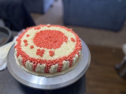 Single layer cake