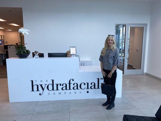 I'm at the HydraFacial head quarters in Long Beach Ca!