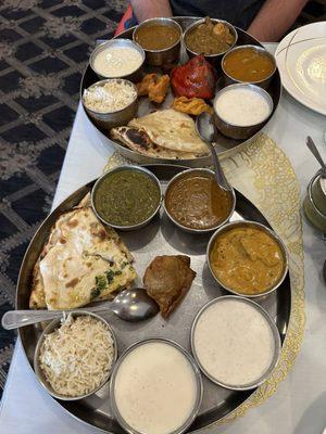 Vegetarian Thali Non Vegetarian Thali