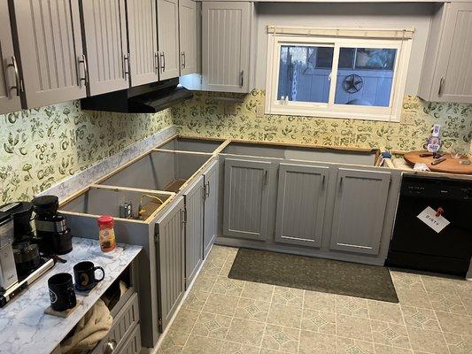 I'm in my 70s and VSS would not take the old counter tops off.  I had to do it myself leaving us with no kitchen for 10 days !