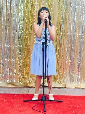 10 year old student Alyssa performing at recital.