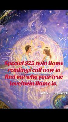 Call today and book your twin flame reading