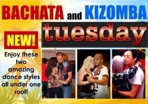 Every Tuesday Night "KIZOMBA&BACHATA" lessons