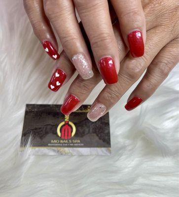 February gel nails 2024