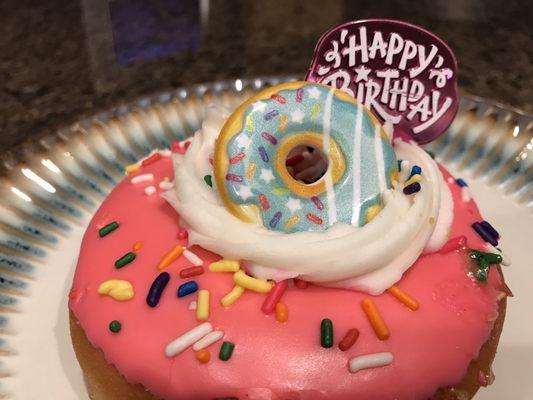 My gorgeous Birthday Donut