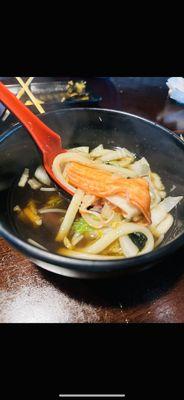 Udon seafood soup