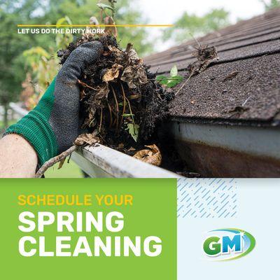 Schedule your Spring gutter cleaning today!