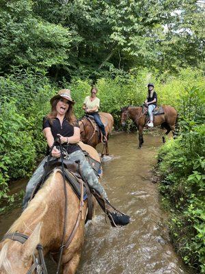 Horse back riding!! In blue ridge