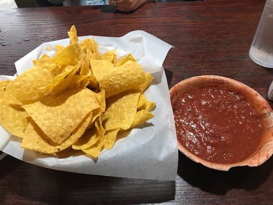 Chips and salsa.