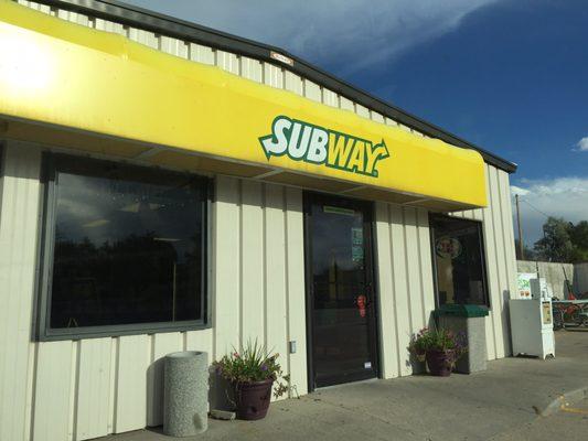 Front of subway