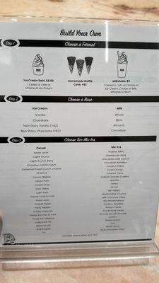 Build Your Own Menu