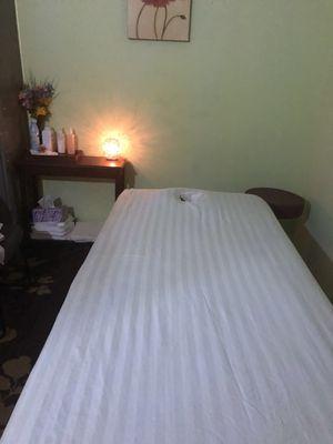 Our clean and peaceful treatment room