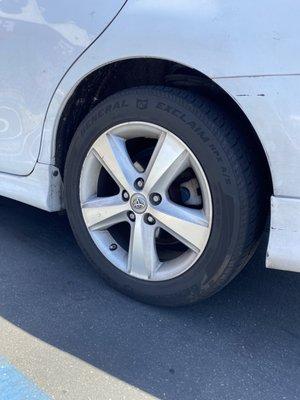 Fixed flat tire only $15!