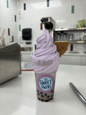 Taro Bubble Tea & Taro Ice Cream