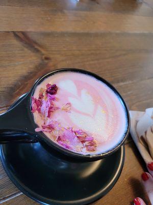 Rose Quartz Tea Latte