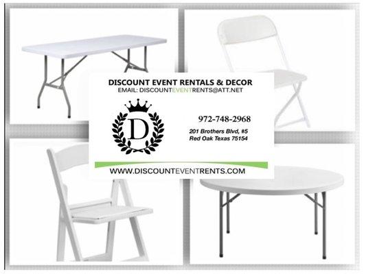 Party rental, table rental, chair rental, garden chair rental, folding chair rental, banquet table rental, Chiavari rental, Tent rental.