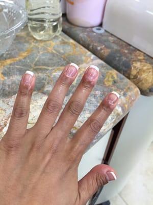 Gel French manicure!