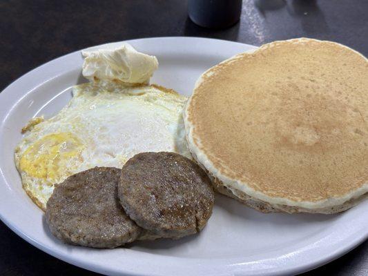 Sausage, Eggs, Pancakes