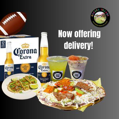 Tacos, talludas, burritos, and delicious drinks. #superbowl ready