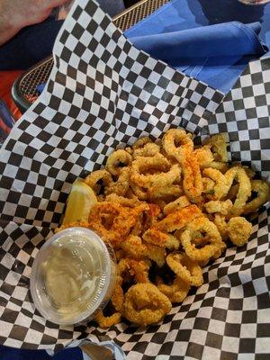 Fried crispy calamari