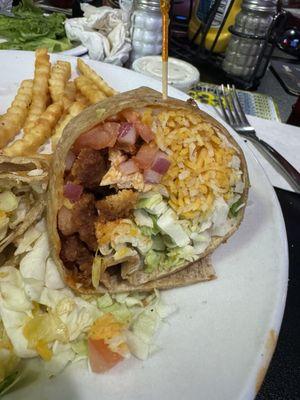 Buffalo chicken wrap