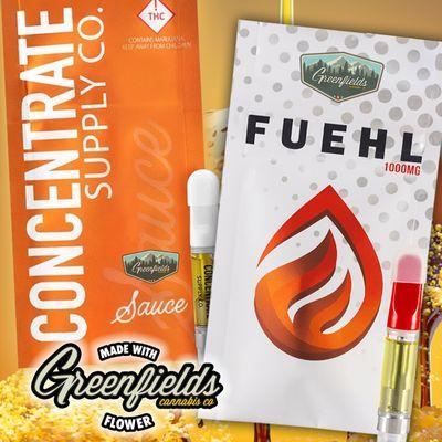 CSC & Fuehl high terp vape carts made with Greenfields flower