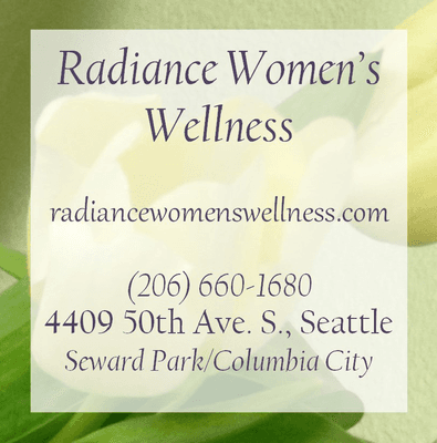 Women's health care services in Seattle with Radiance Women's Wellness