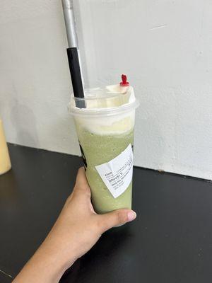 Matcha Jasmine Tea Slush