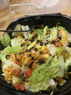 $15 Burrito Bowl with Shrimp. Was supposed to come with sour cream - very bland. Had to throw away. Charged $1 for Salsa Verde