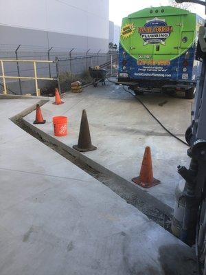 Commercial Main Water Line Replacement (In Progress)