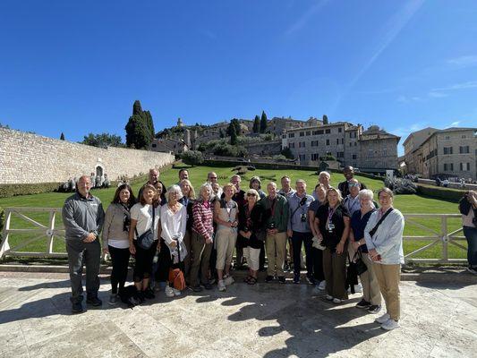 Fr. Patrick's group in Assisi - Italy.