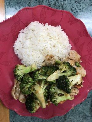 Chicken and broccoli