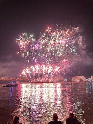 Rainbow fireworks!