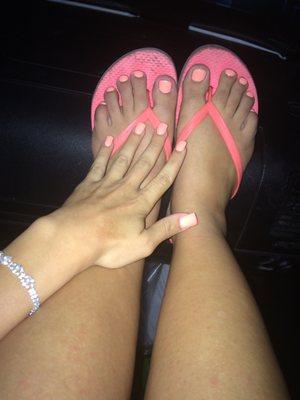 Gel mani and Gel pedi  Luxury pedicure