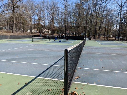 Pickleball and tennis at Eustis Park, Aiken