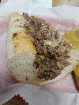 Cheesesteak with onion super!