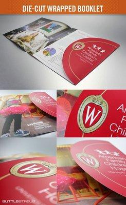 Die cut brochure