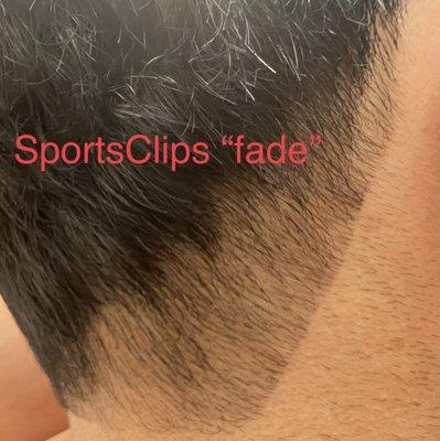 Bad fade from SportsClips.