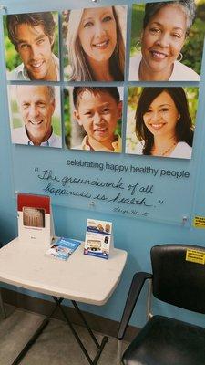 Pharmacy waiting area.