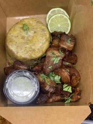 Mofongo and fried pork