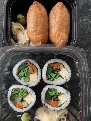 Vegan Roll and Inari