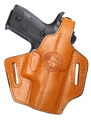 Thumb break gun holster