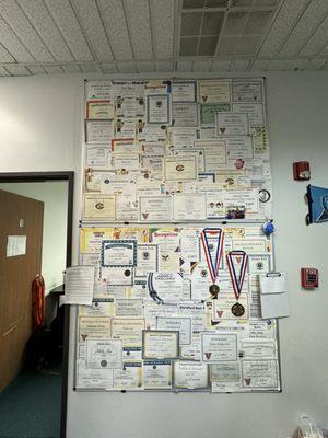 ivy's wall of success!