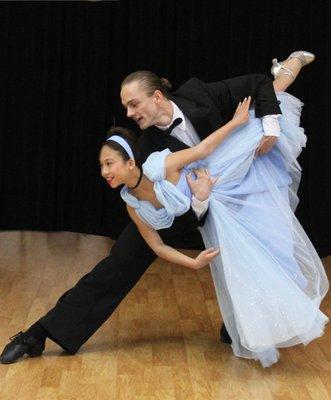 Student, Elise and Instructor, Trask. May 2018 Showcase.