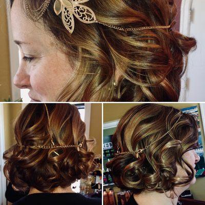 Flapper inspired hair for a party