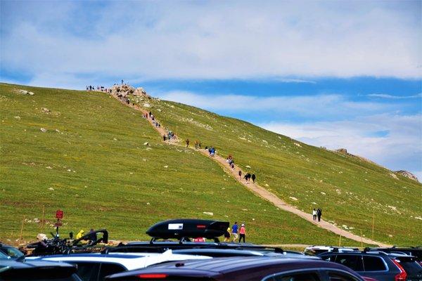 you can take a long walk uphill to the Alpine Ridge Trail