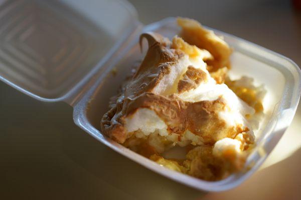 Coconut pie, made by a local baker in Conway